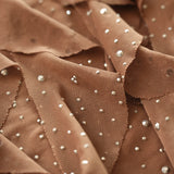 Basamaklı Fırfır Detaylarıyla Parıldayan Mini Elbise