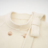 Elegant Charm Kürk Detaylı Krem Kaban