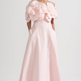 Çiçek Desenli Midi Elbise