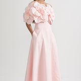 Çiçek Desenli Midi Elbise