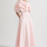 Çiçek Desenli Midi Elbise