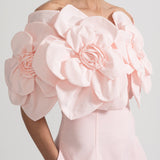 Çiçek Desenli Midi Elbise