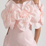 Çiçek Desenli Midi Elbise