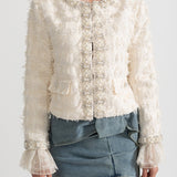 İnci ve Kristal Detaylı Ceket