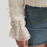 İnci ve Kristal Detaylı Ceket