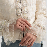 İnci ve Kristal Detaylı Ceket