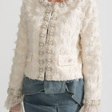 İnci ve Kristal Detaylı Ceket