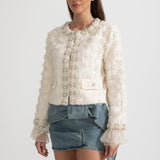 İnci ve Kristal Detaylı Ceket