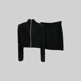 Elmas Süslemeli Mini Etekli Set