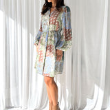 Baltimore Elbise - Kahverengi Paisley