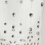 Elmas Süslemeli Maksi Etekli Set