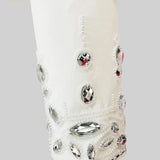 Elmas Süslemeli Mini Etekli Co-Ord