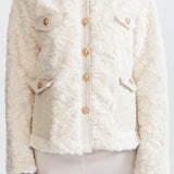 Altın Düğmeli Kabarık Ceket