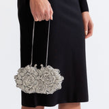 Kristal süslemeli Clutch Çanta