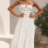 Bloom Askılı Maxi Elbise