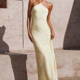 Chiara Maxi Elbise - Sarı