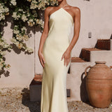 Chiara Maxi Elbise - Sarı