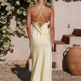 Chiara Maxi Elbise - Sarı