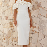 Bernadette Midi Dress - White