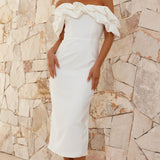 Bernadette Midi Dress - White