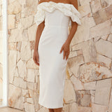 Bernadette Midi Dress - White