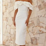 Bernadette Midi Dress - White