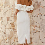 Bernadette Midi Dress - White