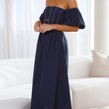 Claira Midi Dress - Navy