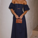 Claira Midi Dress - Navy