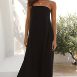 Connie Maxi Elbise - Siyah