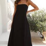 Connie Maxi Elbise - Siyah