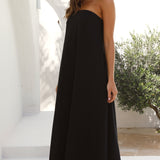 Connie Maxi Elbise - Siyah