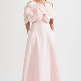 Çiçek Desenli Midi Elbise