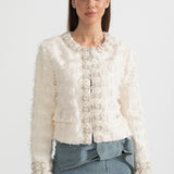 İnci ve Kristal Detaylı Ceket