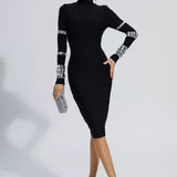 Diamond Bandaj Midi Elbise