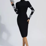 Diamond Bandaj Midi Elbise