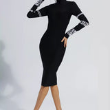 Diamond Bandaj Midi Elbise