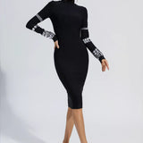 Diamond Bandaj Midi Elbise