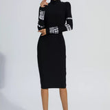 Diamond Bandaj Midi Elbise