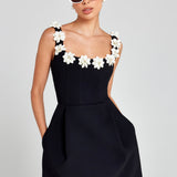 Cindy Monokrom Elbise