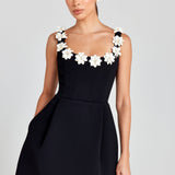 Cindy Monokrom Elbise