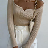 Kadın Kazak Şekilli Kesimli Sütlü