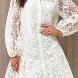 Acacia Lace Mini Dress - White