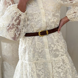 Acacia Lace Mini Dress - White