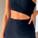 Abia Maxi Elbise - Siyah