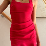 Airlea Halter Mini Dress - Red