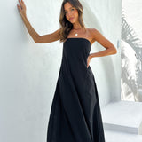 Connie Maxi Elbise - Siyah