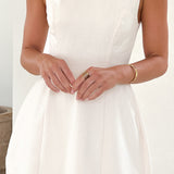 Aceline Mini Dress - Oat/Black