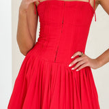 Bethi Mini Dress - Red