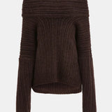 Omuz Açık Triko Kazak